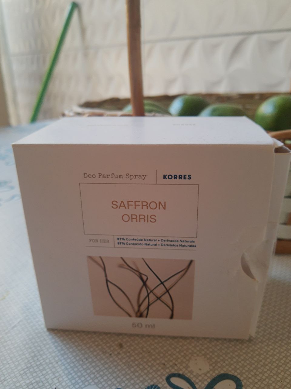 Resenha Korres Deo Parfum Saffron Orris 50mL