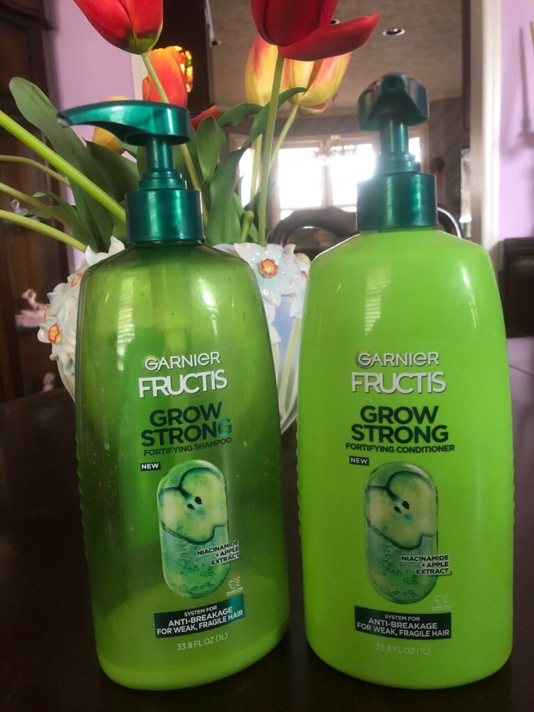 Garnier Fructis Grow Strong Apple Shampoo and Conditioner Review