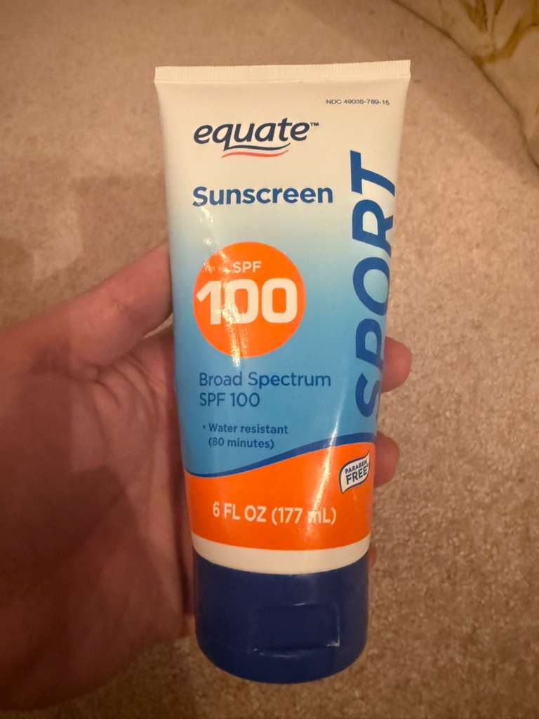 Equate Sport SPF 100 Sunscreen Review