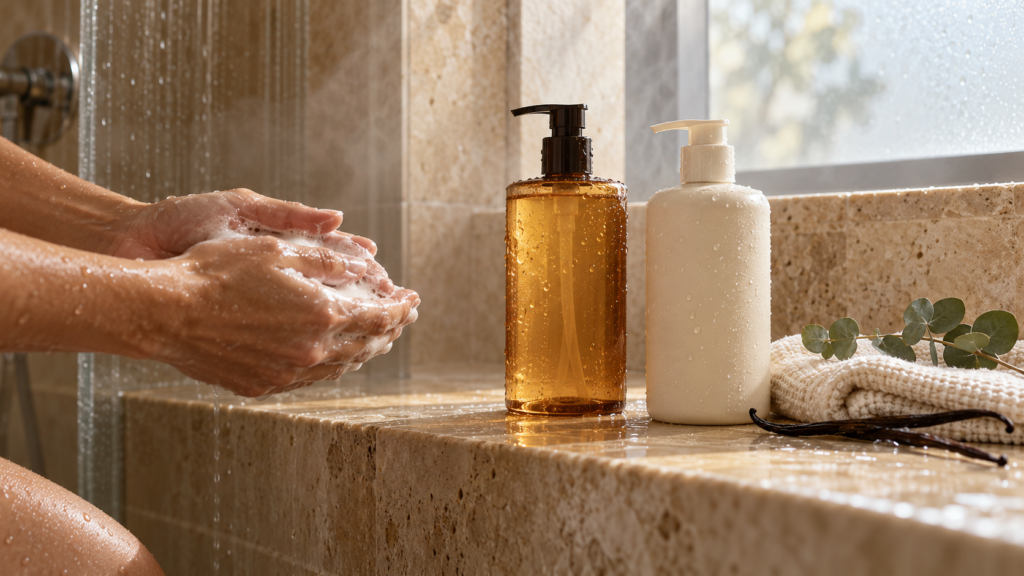 Cyklar vs Nécessaire: compare sabonetes corporais, ingredientes, fragrâncias e custo por banho para escolher o melhor para sua pele.